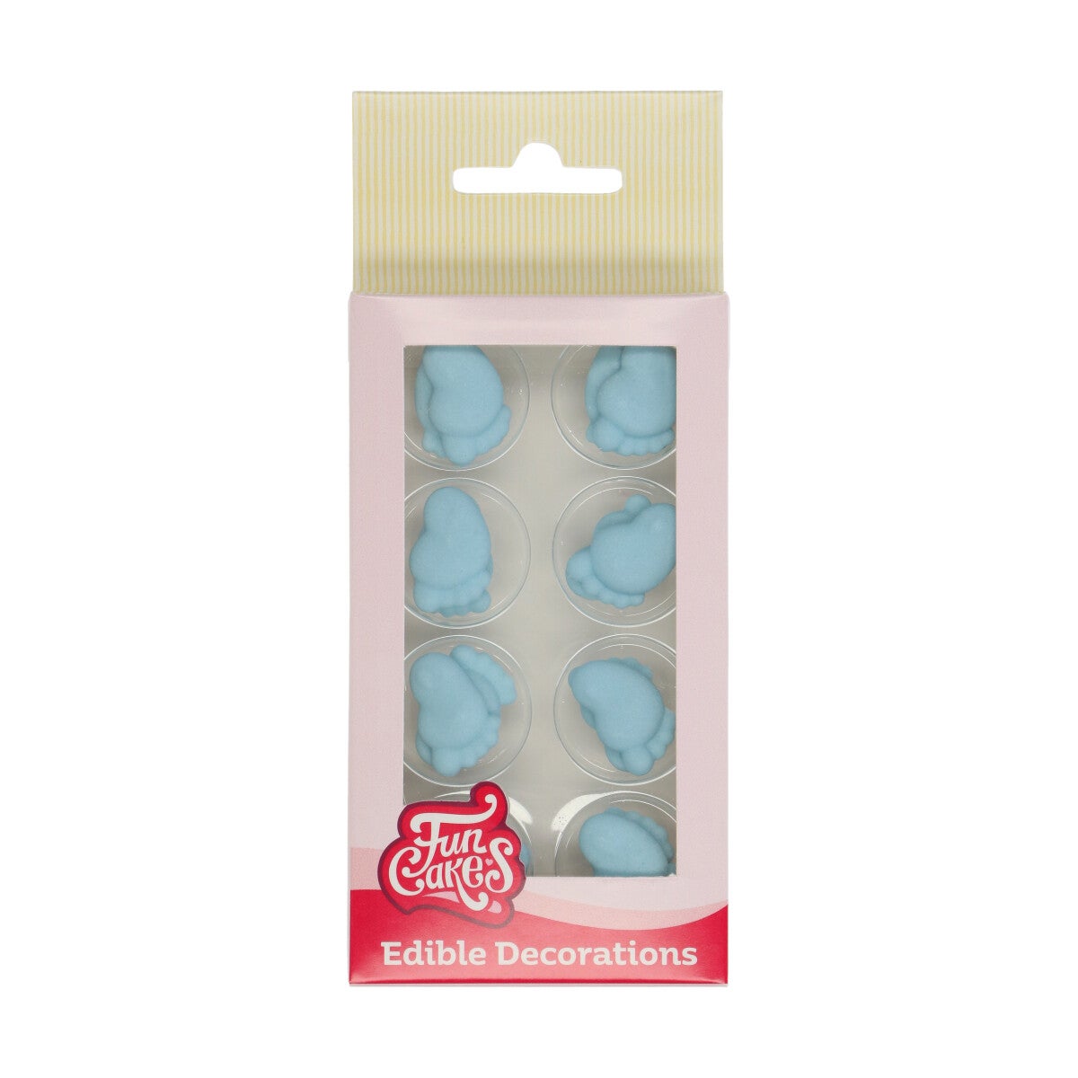 FunCakes Sugar Decorations Baby Feet Blue Set/16