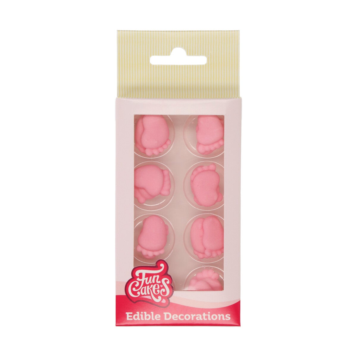 FunCakes Sugar Decorations Baby Feet Pink Set/16
