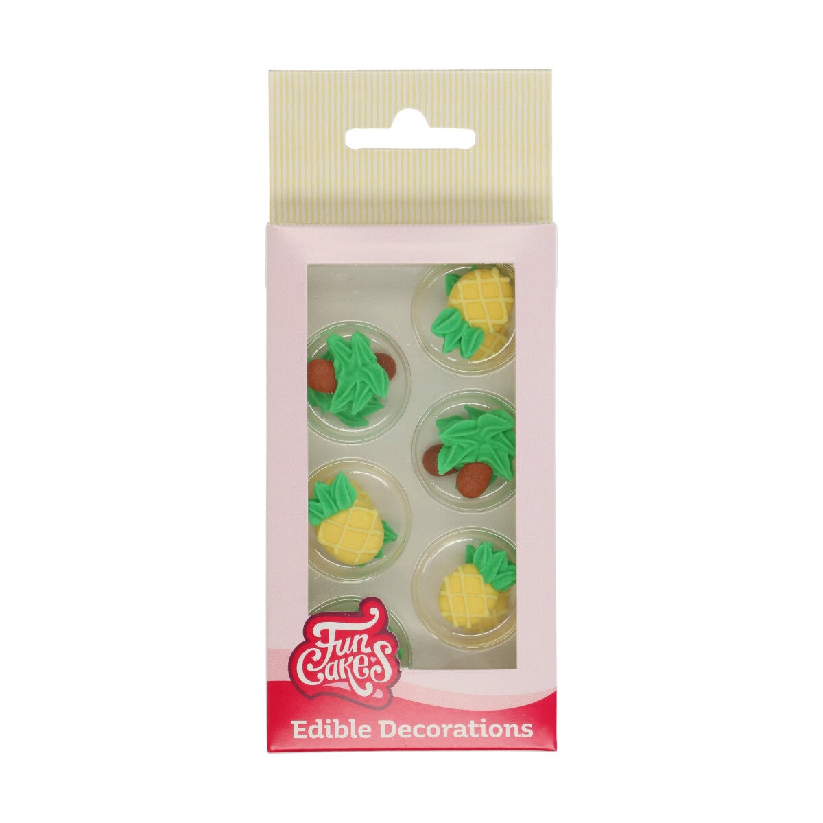 FunCakes Sugar Decorations Pineapple & Palm Trees Set/12