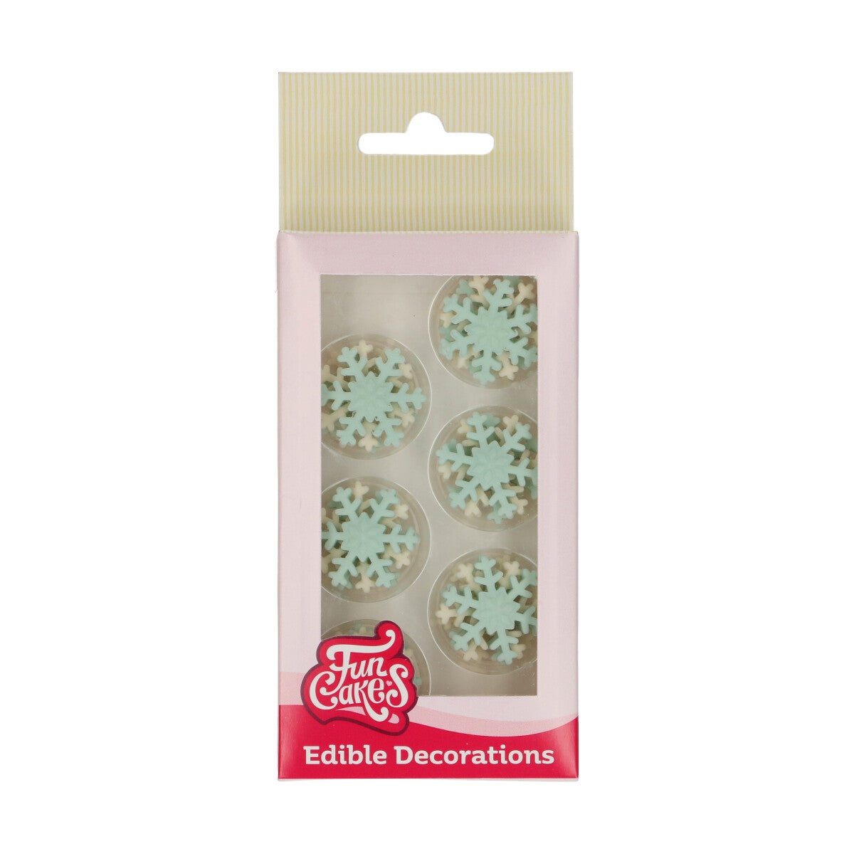 FunCakes Sugar Paste Decorations Snowflakes Set/12