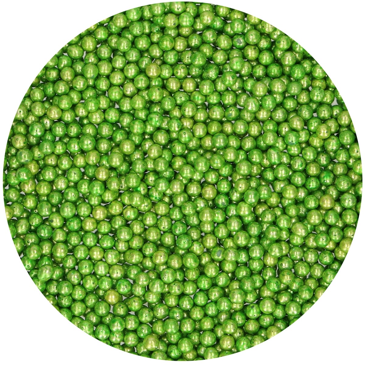 FunCakes Sugar Pearls Medium Metallic Green 80 g