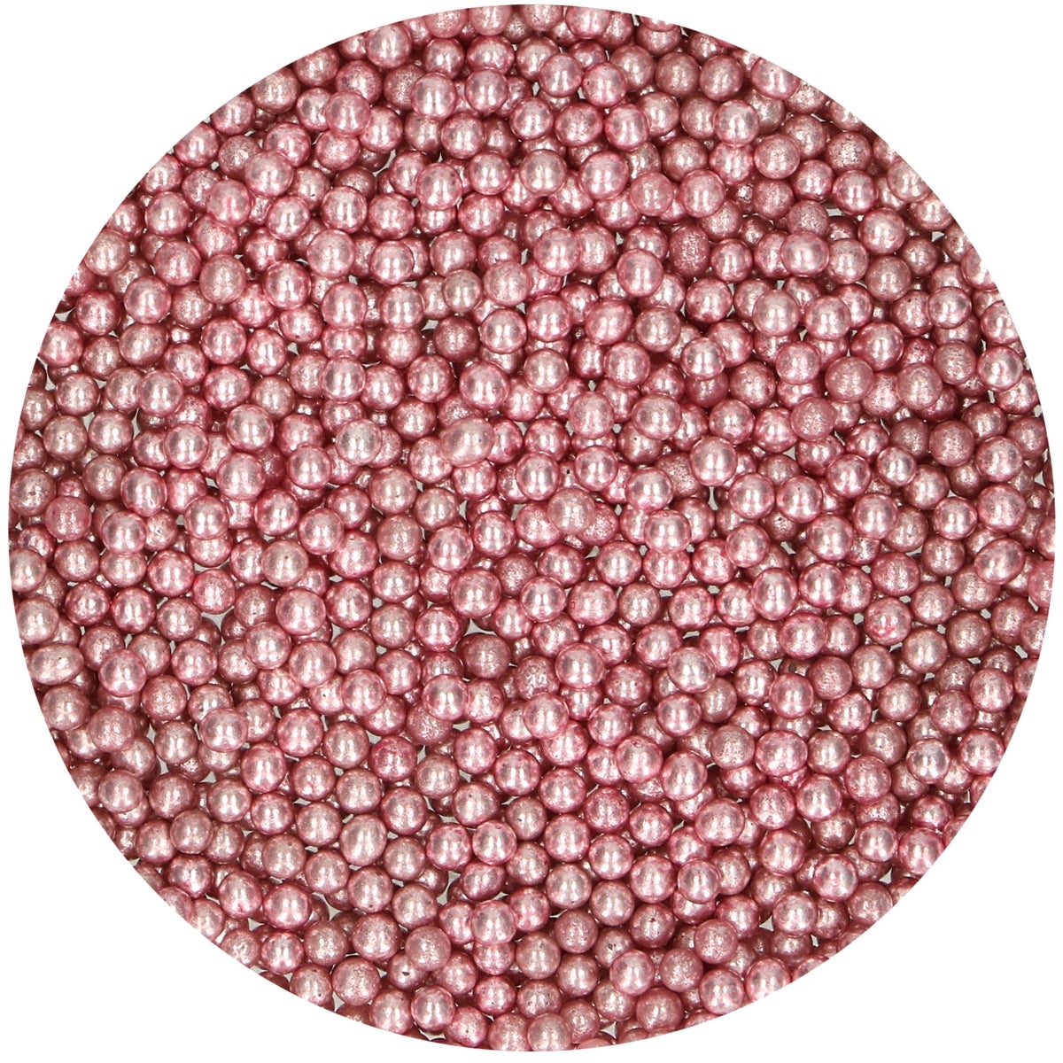FunCakes Sugar Pearls Medium Metallic Pink 80 g