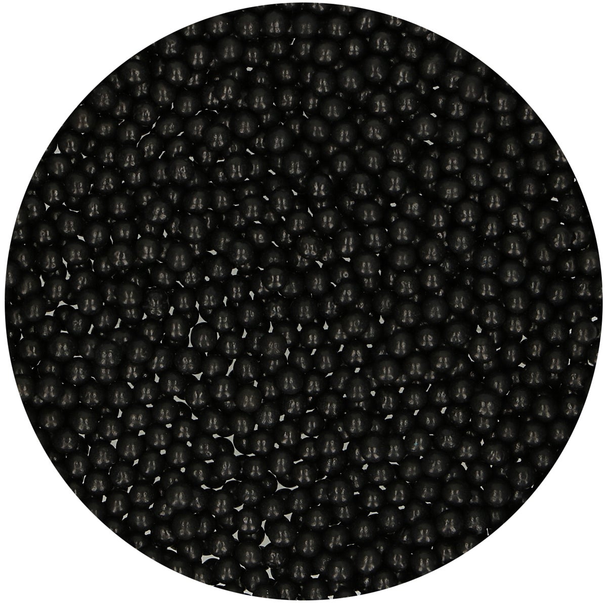 FunCakes Sugar Pearls Medium Shiny Black 80 g