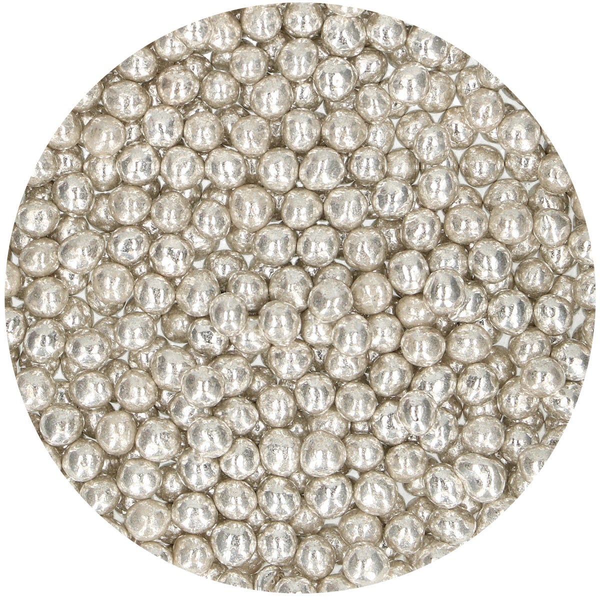 FunCakes Soft Pearls Medium Metallic Silver 55 g
