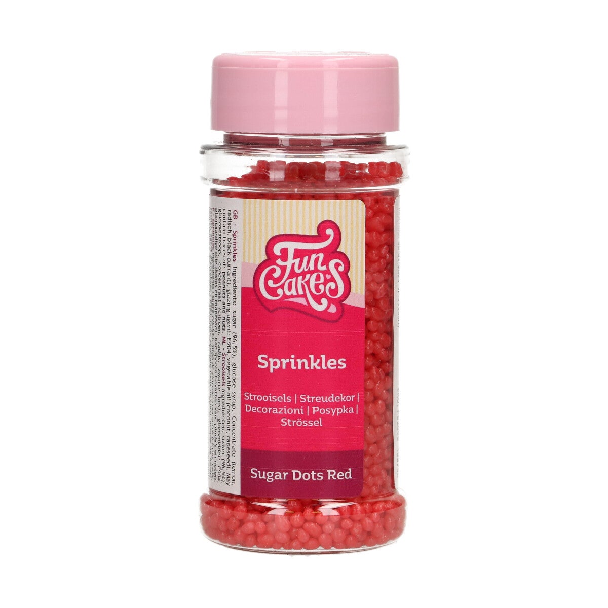 FunCakes Sugar Sugar Dots Red 80 g