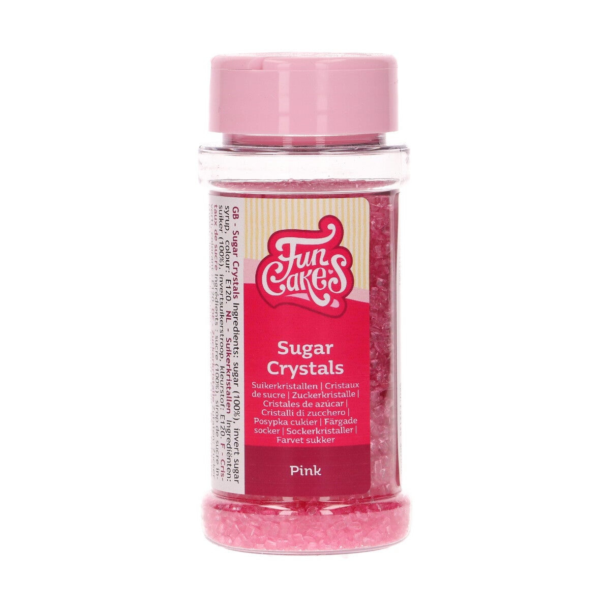 FunCakes Sugar Crystals Pink 80 g