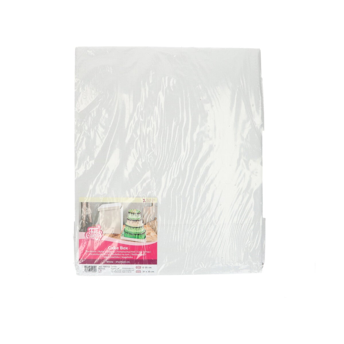 FunCakes Cake Box White 37x37x45 cm pk/1