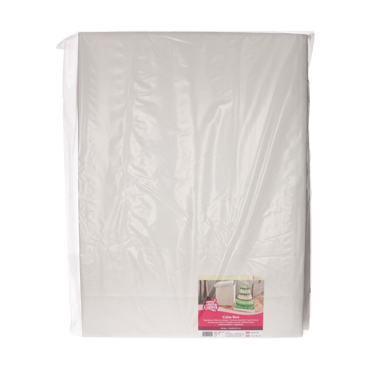 FunCakes Cake Box White 52x52x70 cm pk/1