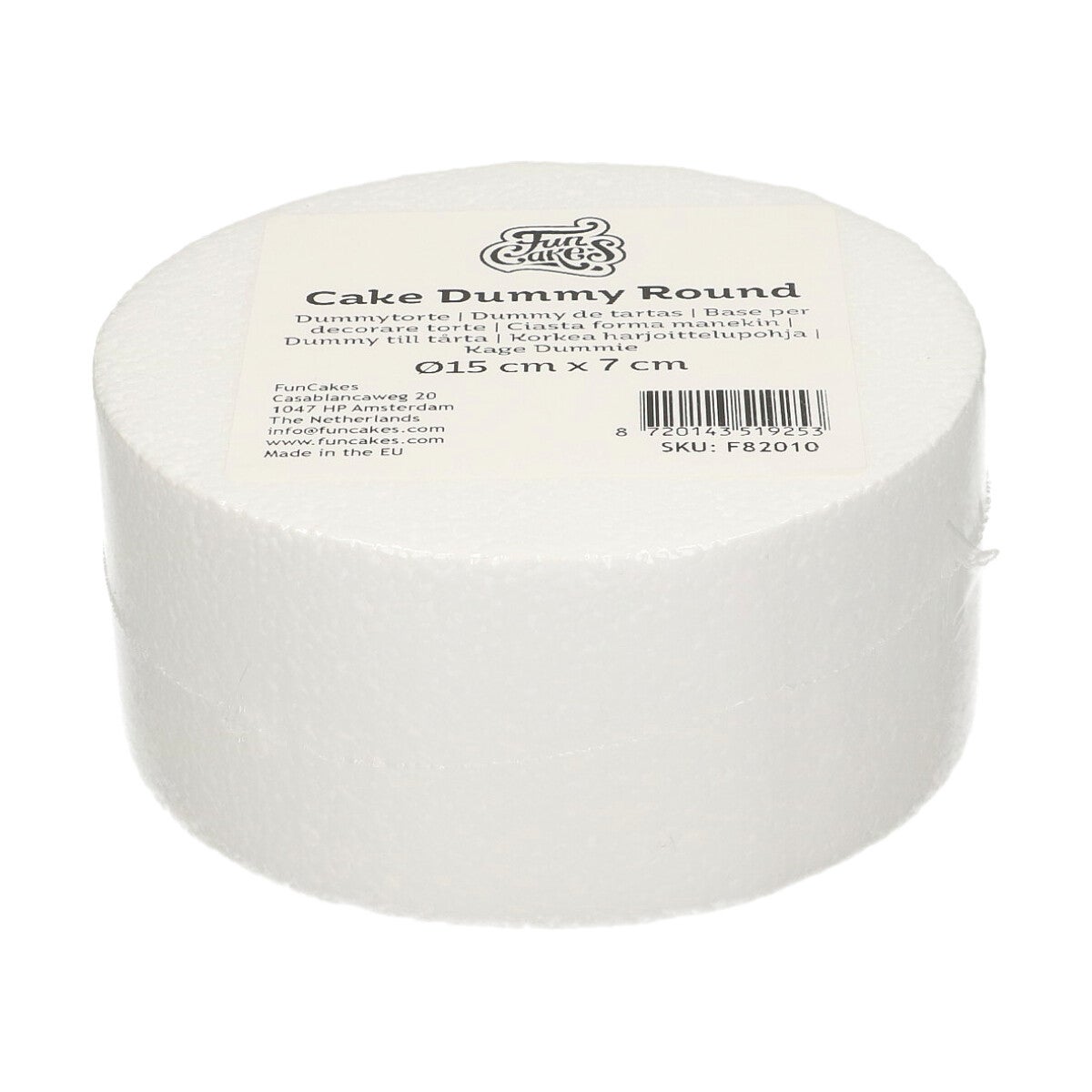 FunCakes Cake Dummy Round Ø15 cm x 7 cm