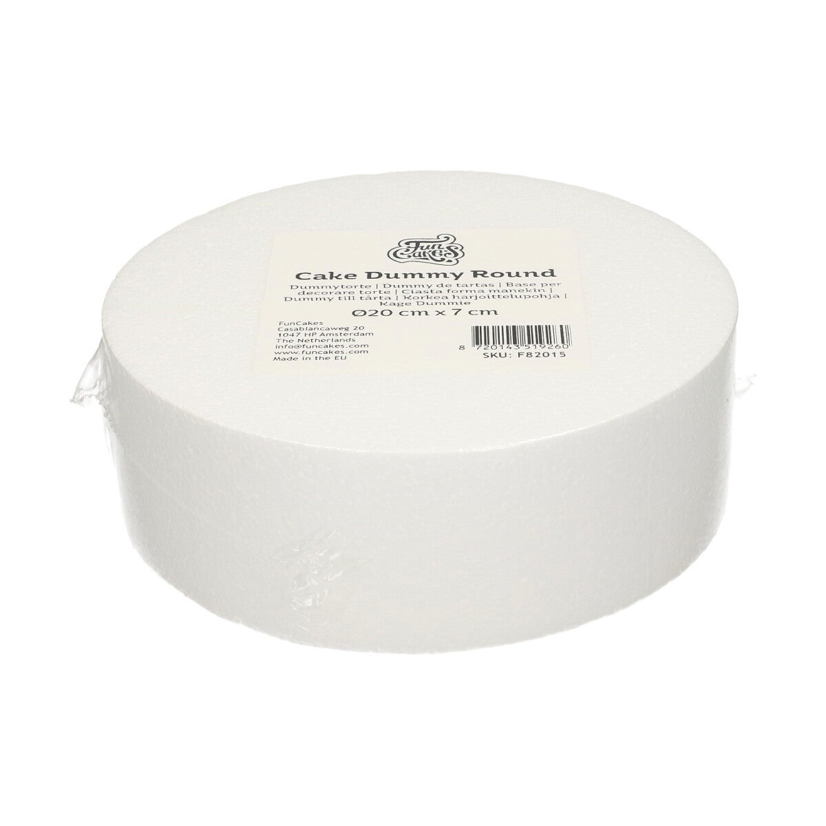 FunCakes Cake Dummy Round Ø20 cm x 7 cm