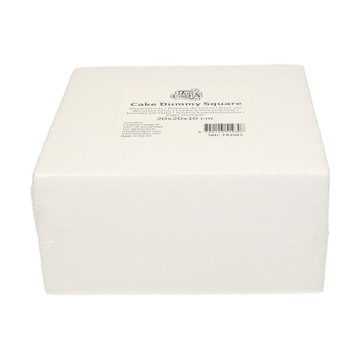 FunCakes Cake Dummy Square 20x20x10 cm