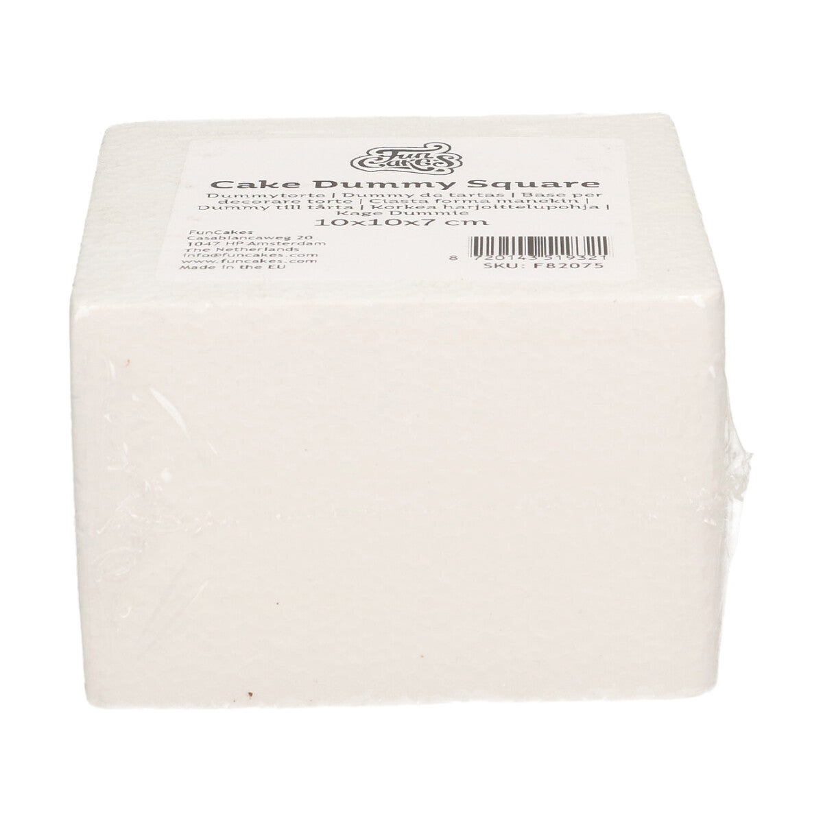 FunCakes Cake Dummy Square 10x10x7 cm