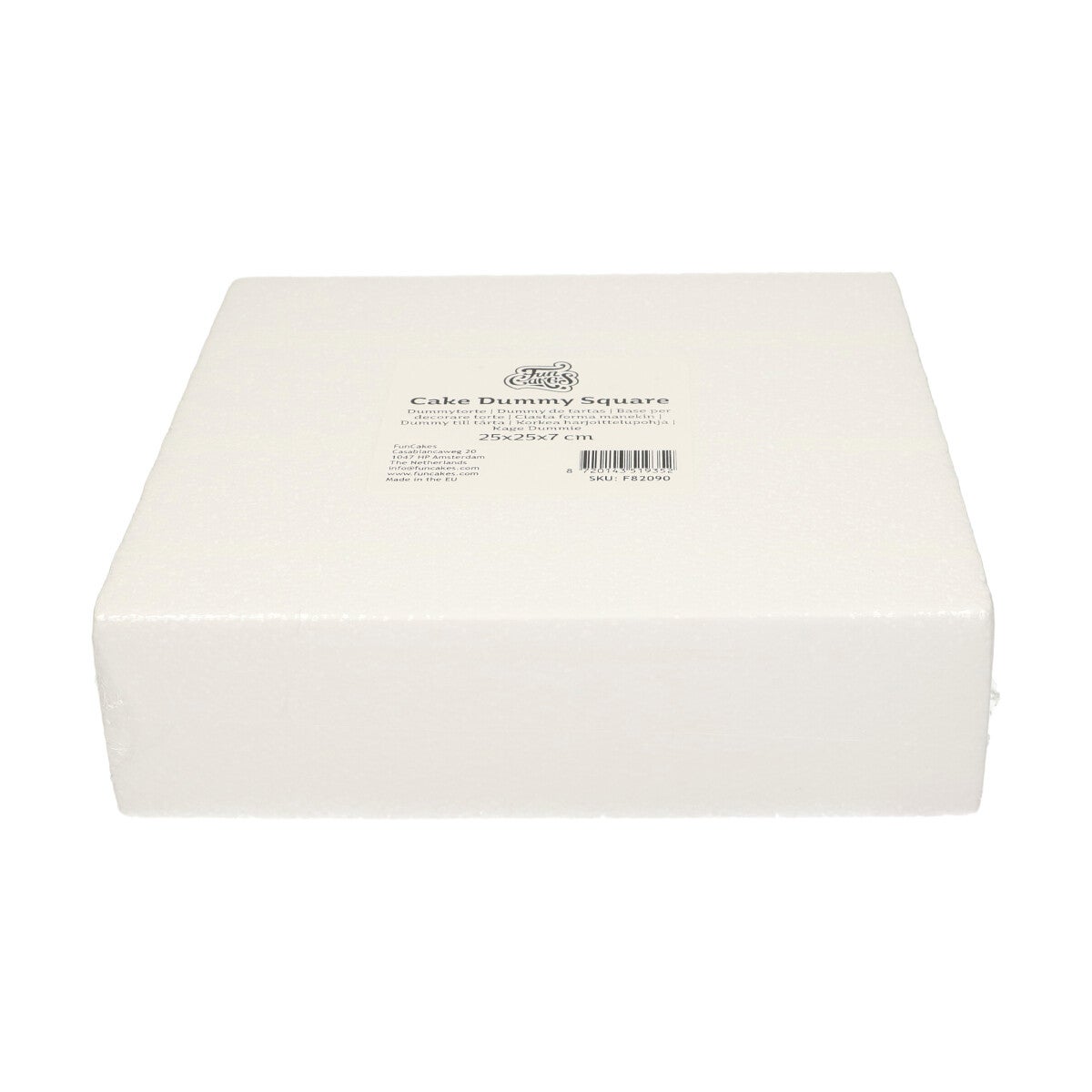 FunCakes Cake Dummy Square 25x25x7 cm