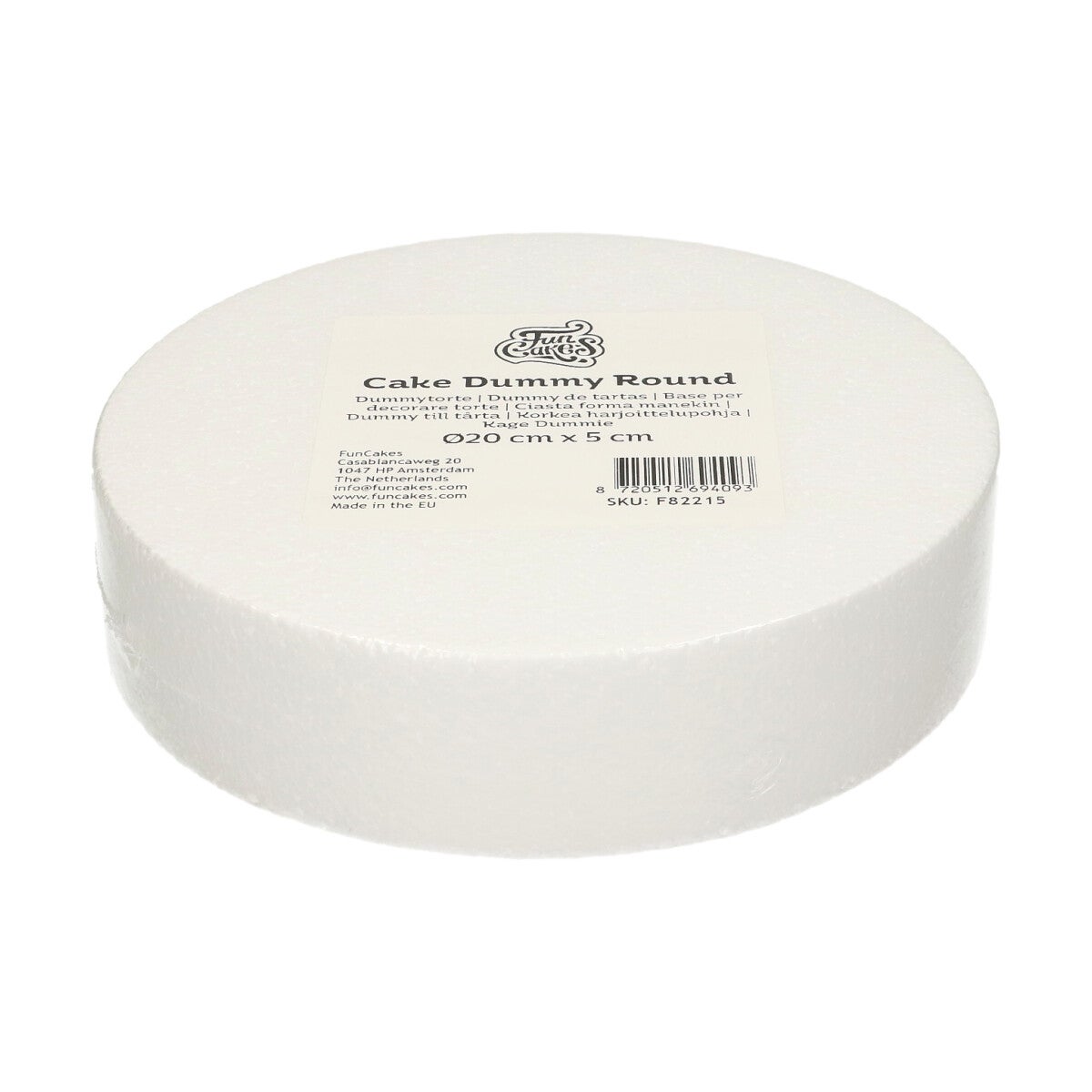 FunCakes Cake Dummy Round Ø20 cm x 5 cm