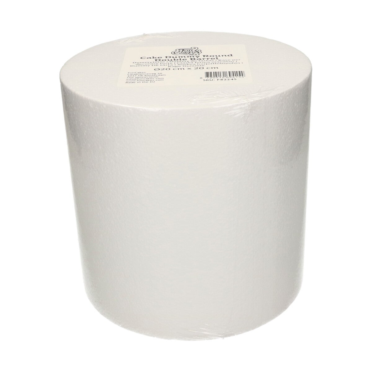 FunCakes Cake Dummy Round Double Barrel Ø20 cm x 20 cm