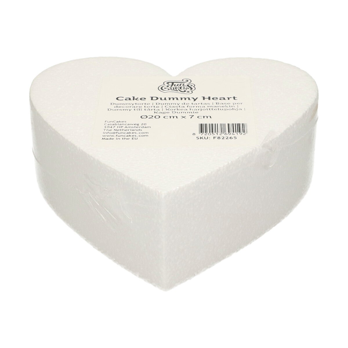 FunCakes Cake Dummy Heart Ø20 cm x 7 cm