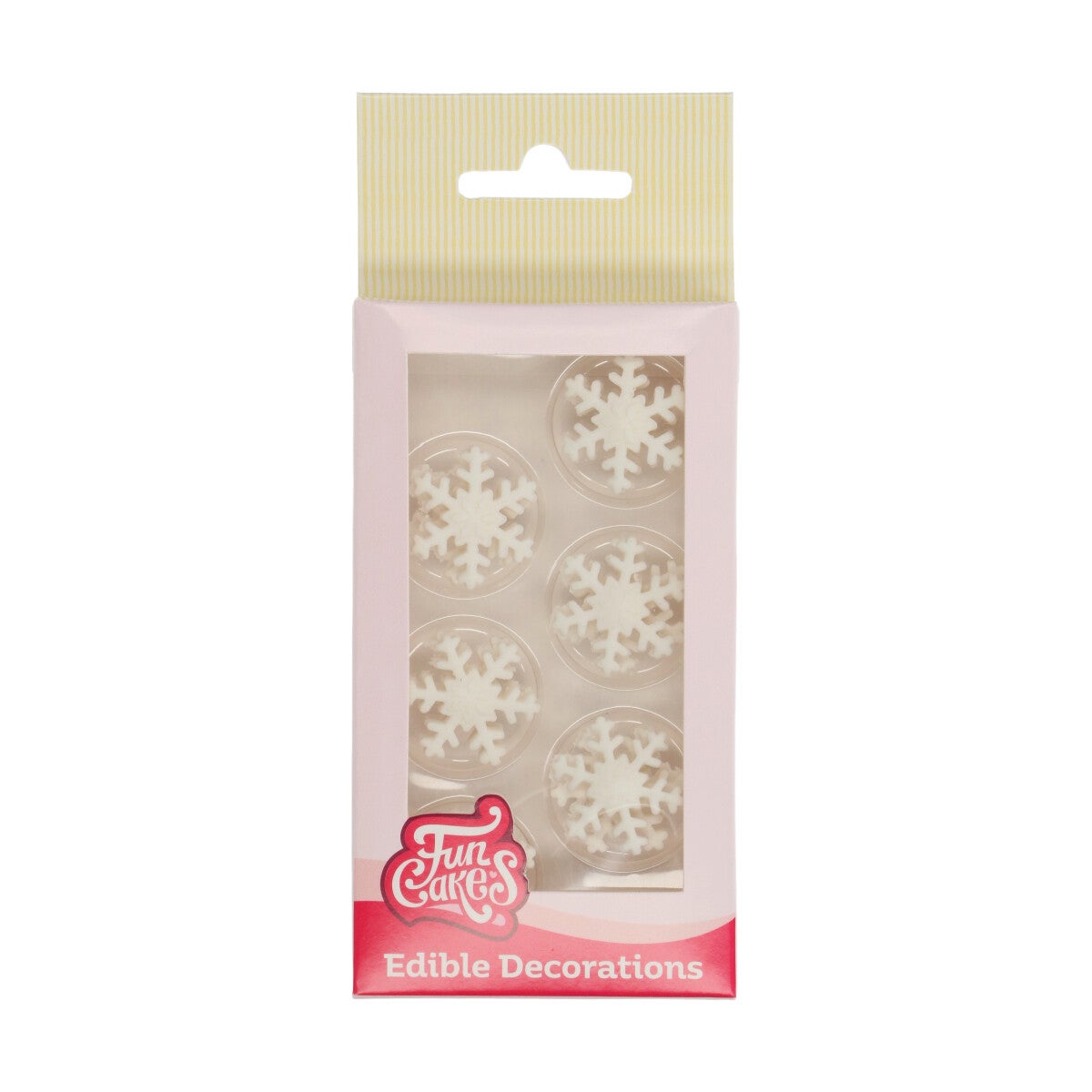 FunCakes Sugar Paste Decorations Ice Crystal White Set/12