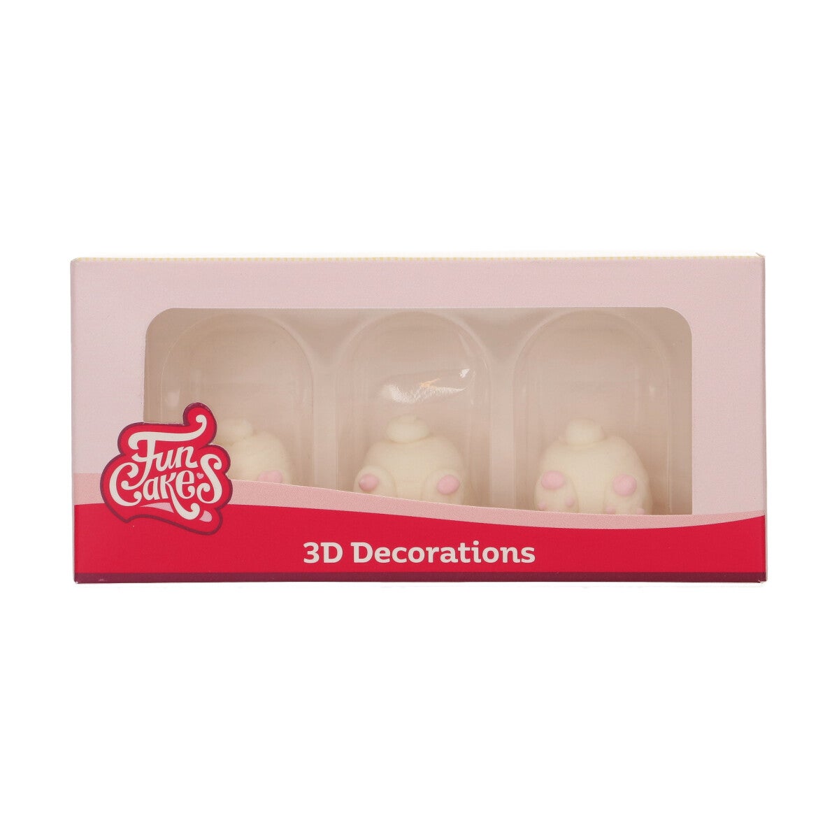 FunCakes Sugar Decorations 3D Bunny Butts Set/3