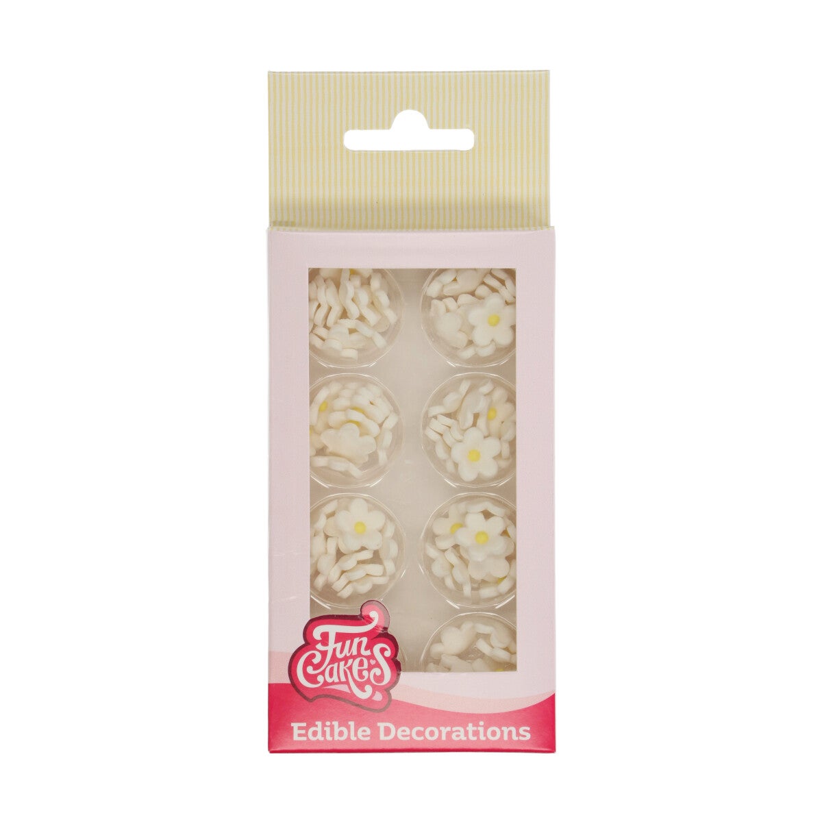 FunCakes Sugar Decorations White Blossoms pk/64