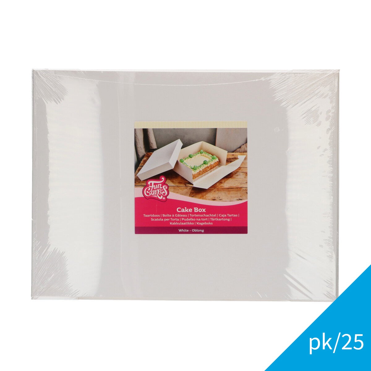 FunCakes Cake Box White 40x30x15 cm pk/25