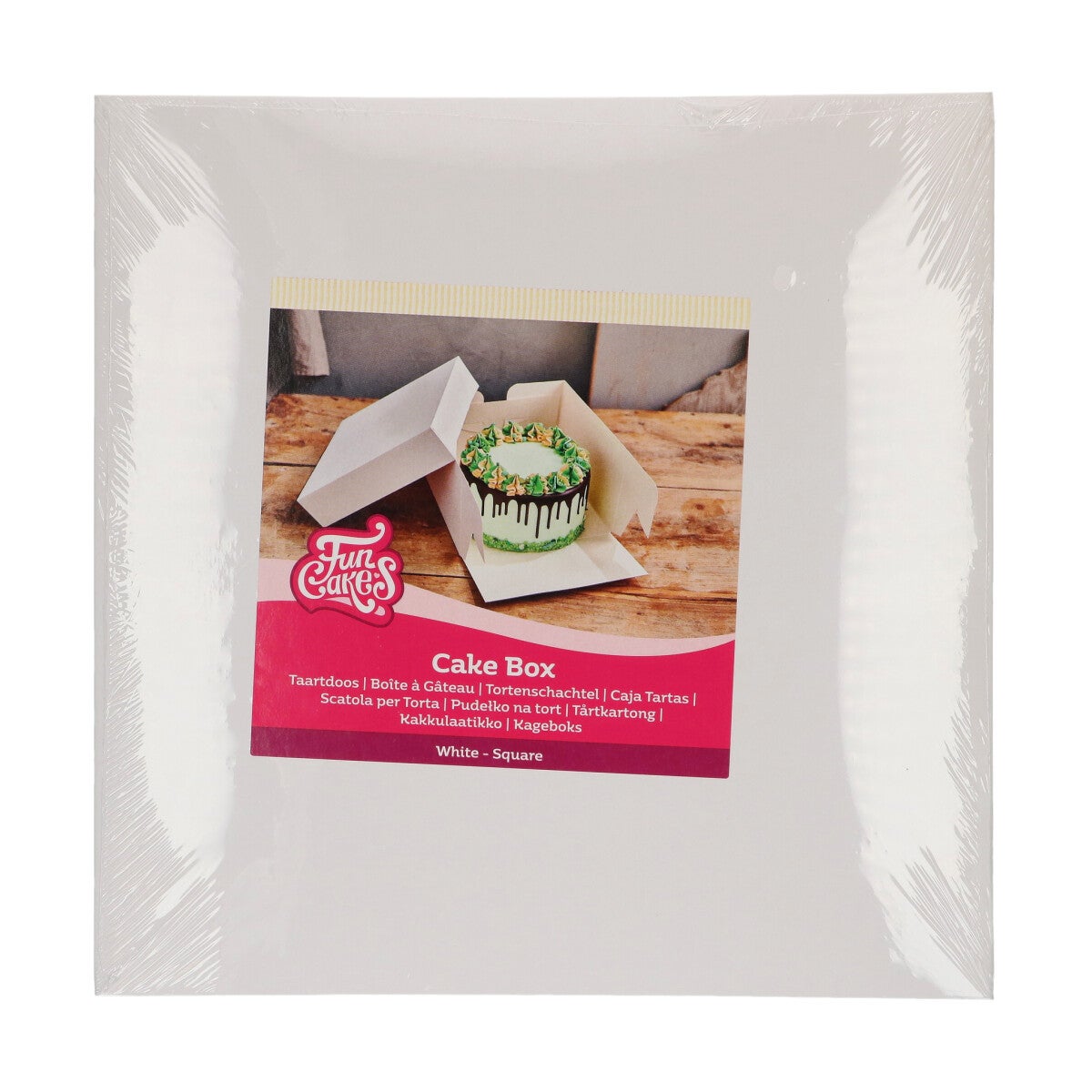 FunCakes Cake Box White 28x28x15 cm pk/1