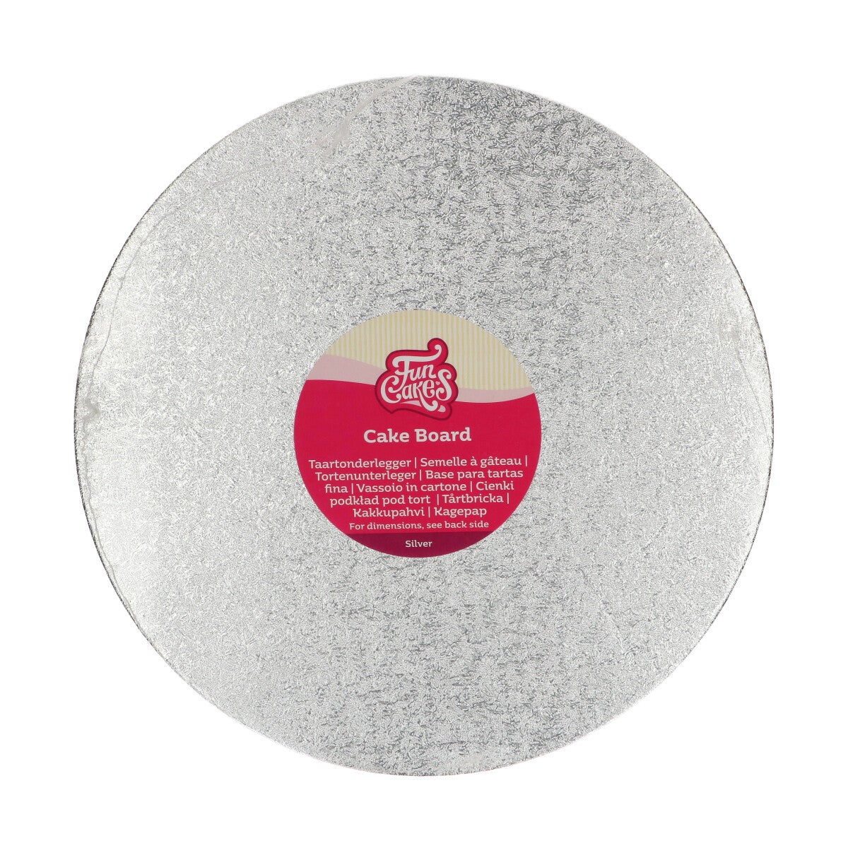 FunCakes Cake Board Round Ø27,5 cm - Silver