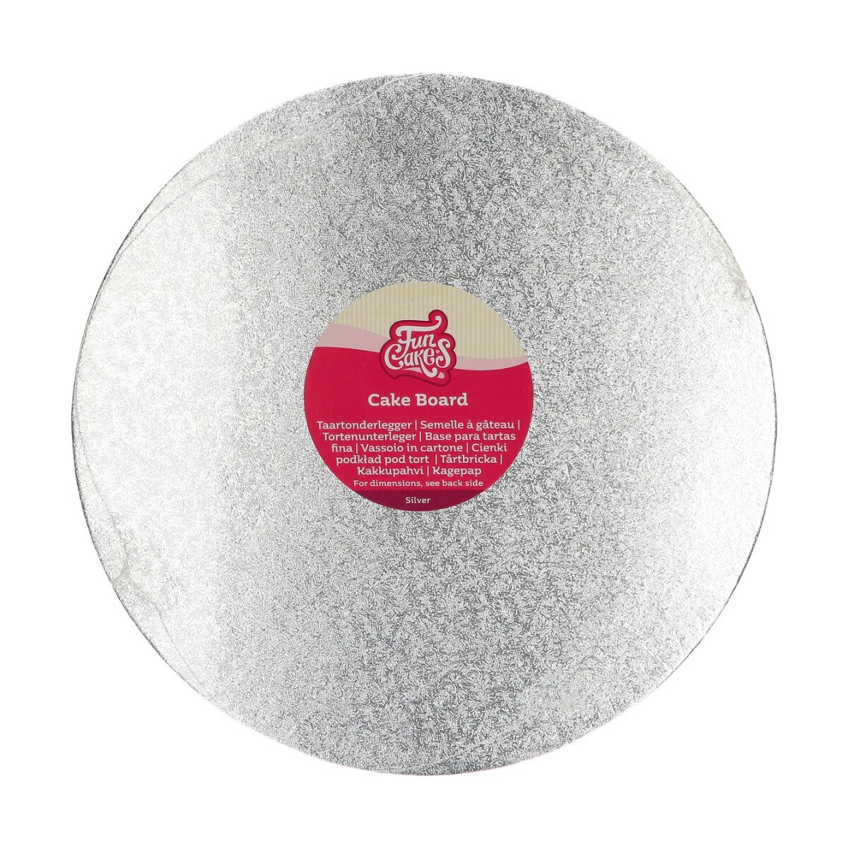 FunCakes Cake Board Round Ø30,5 cm - Silver
