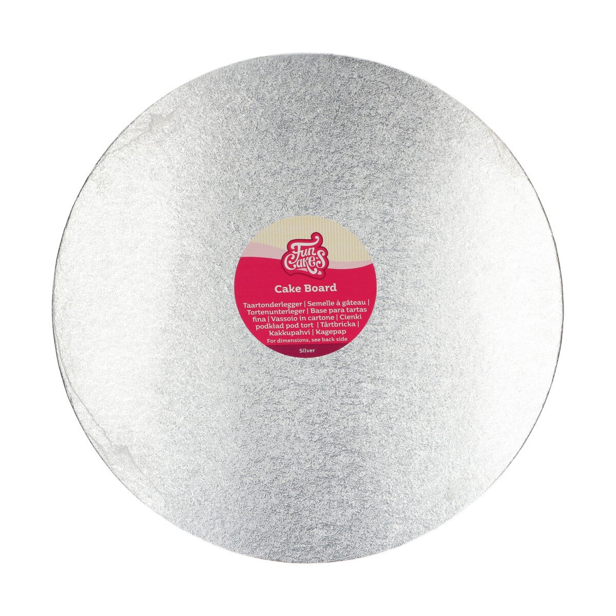 FunCakes Cake Board Round Ø35 cm - Silver