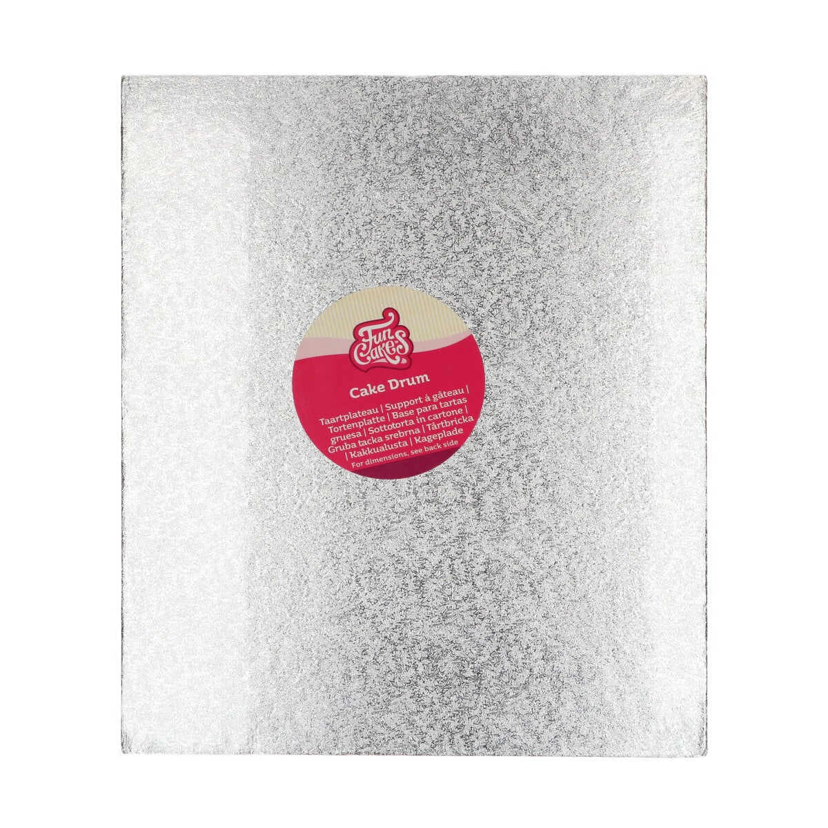 FunCakes Cake Drum Oblong 35,5 x 30,5 cm - Silver