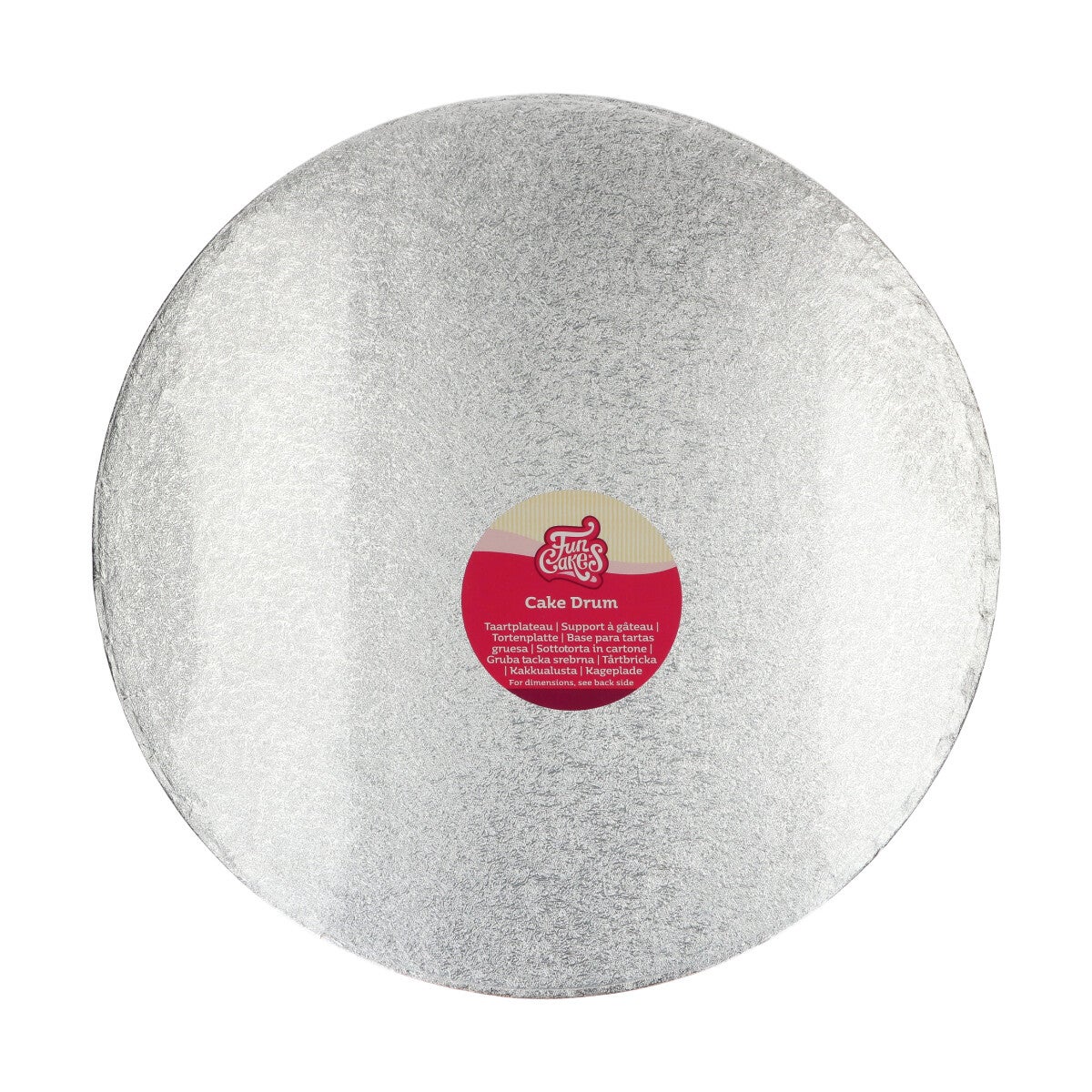 FunCakes Cake Drum Round Ø40,5 cm - Silver