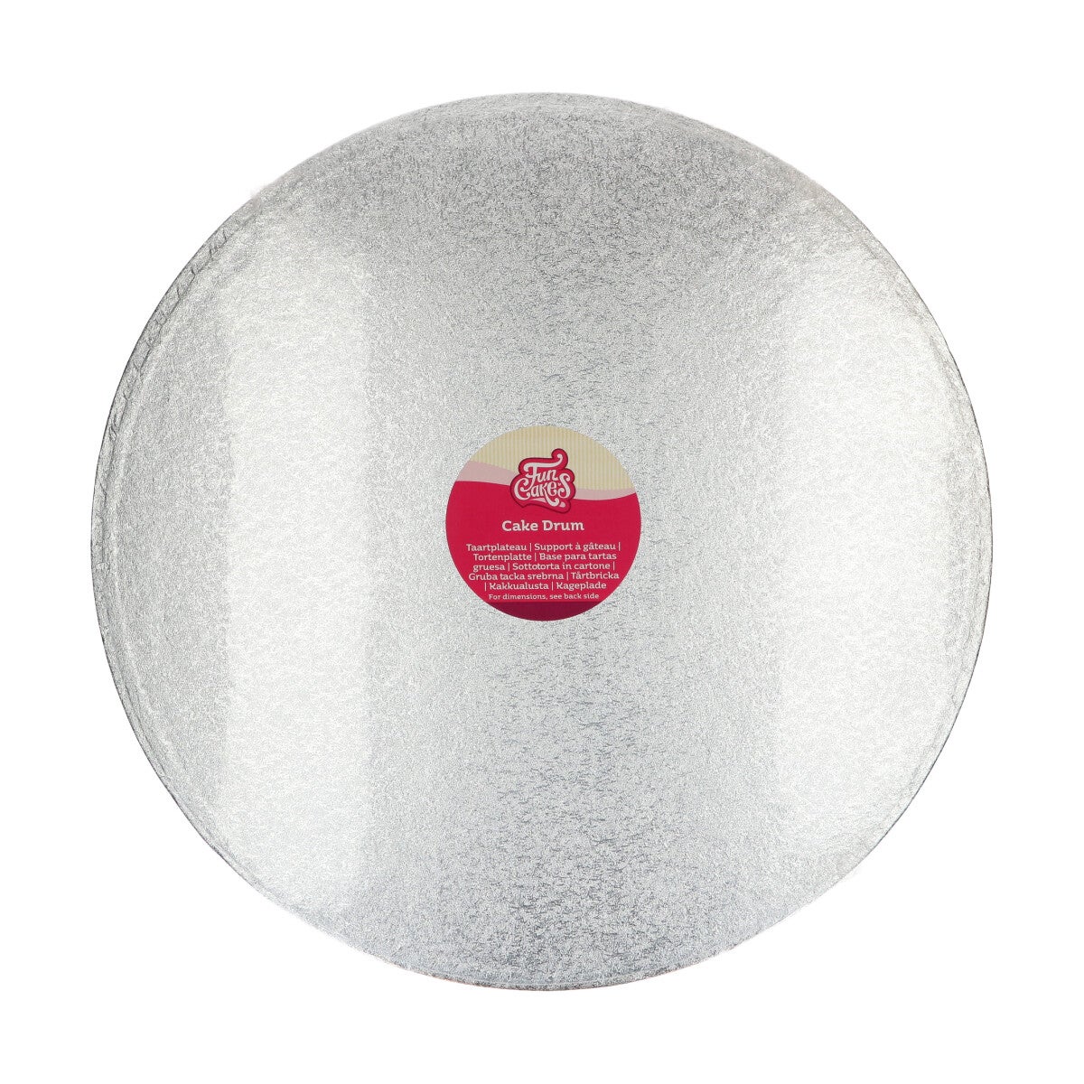 FunCakes Cake Drum Round Ø45,5 cm - Silver