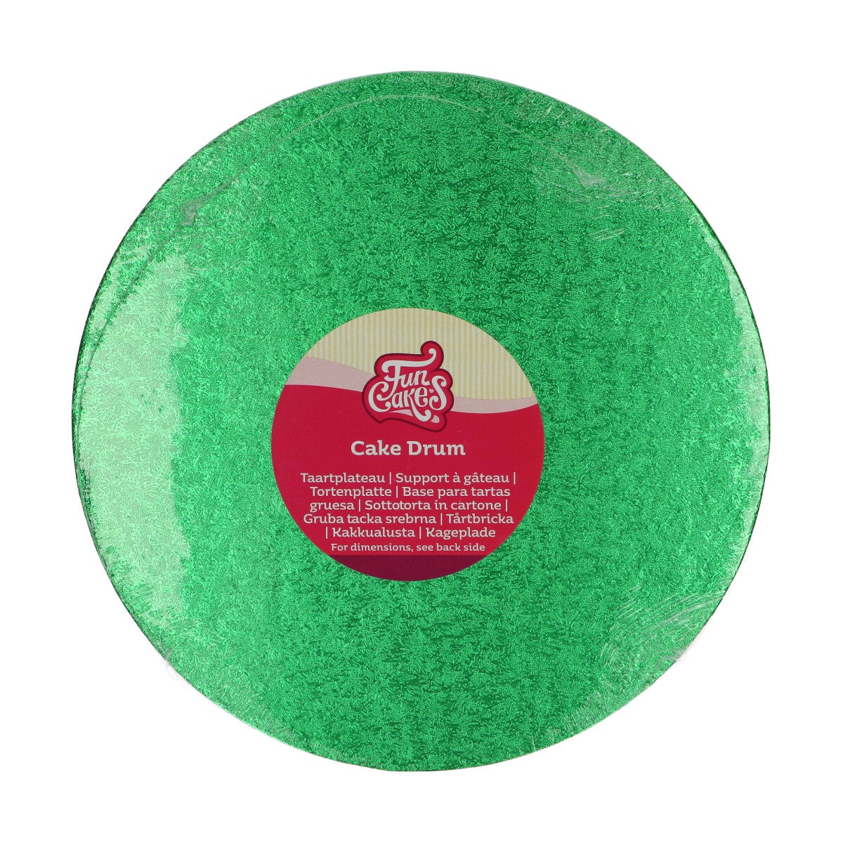 FunCakes Cake Drum Round Ø25 cm - Green