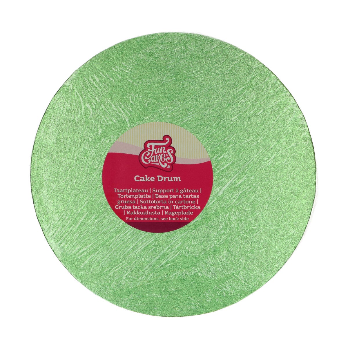 FunCakes Cake Drum Round Ø25 cm - Light Green