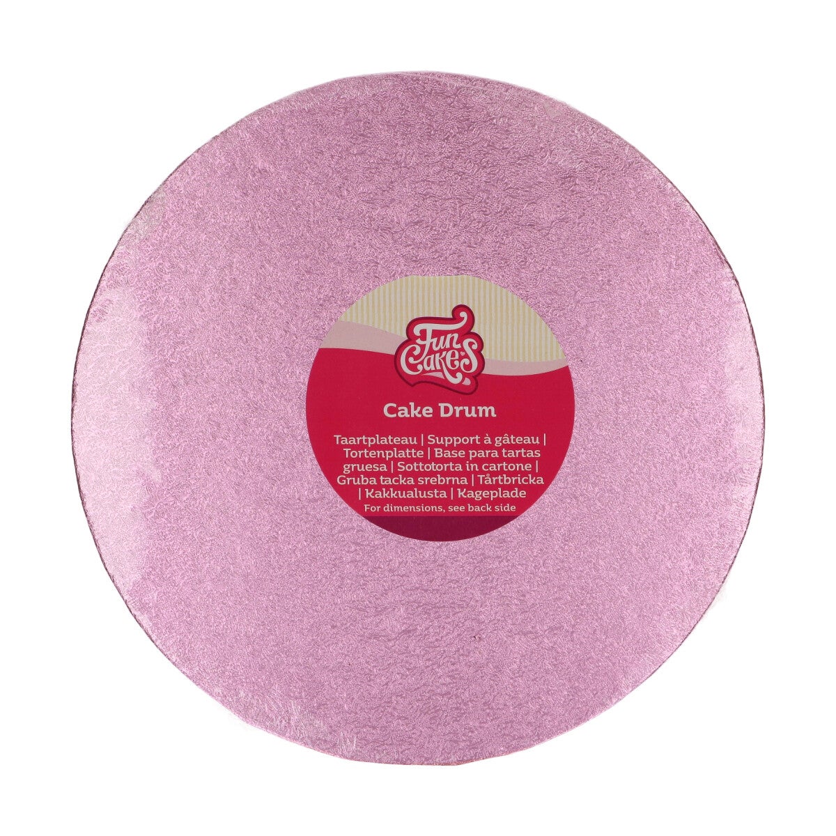 FunCakes Cake Drum Round Ø25 cm - Pink