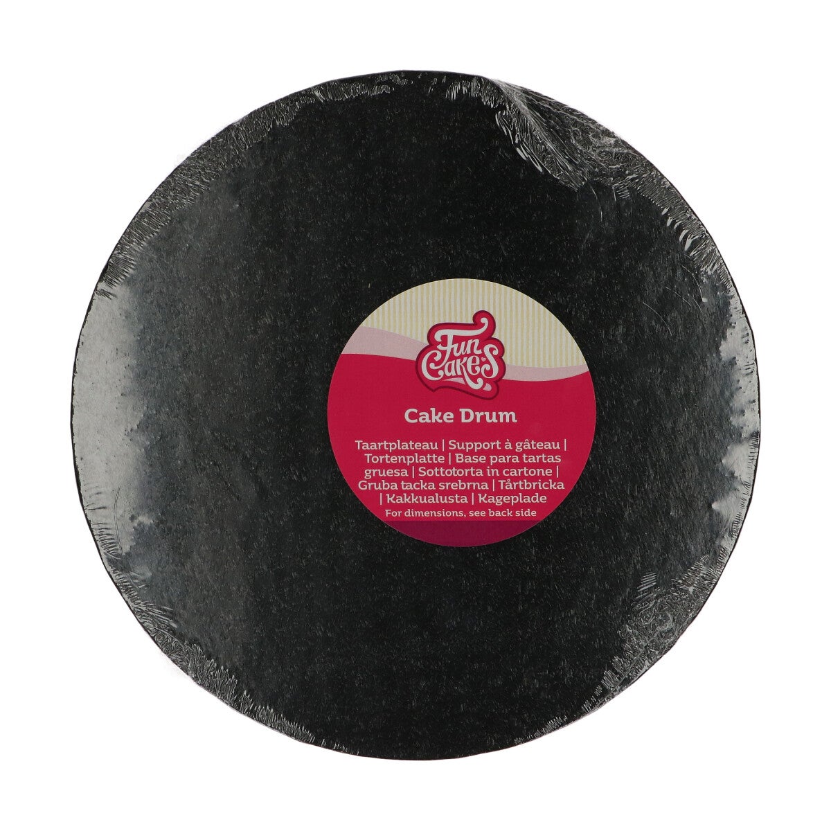 FunCakes Cake Drum Round Ø25 cm - Black