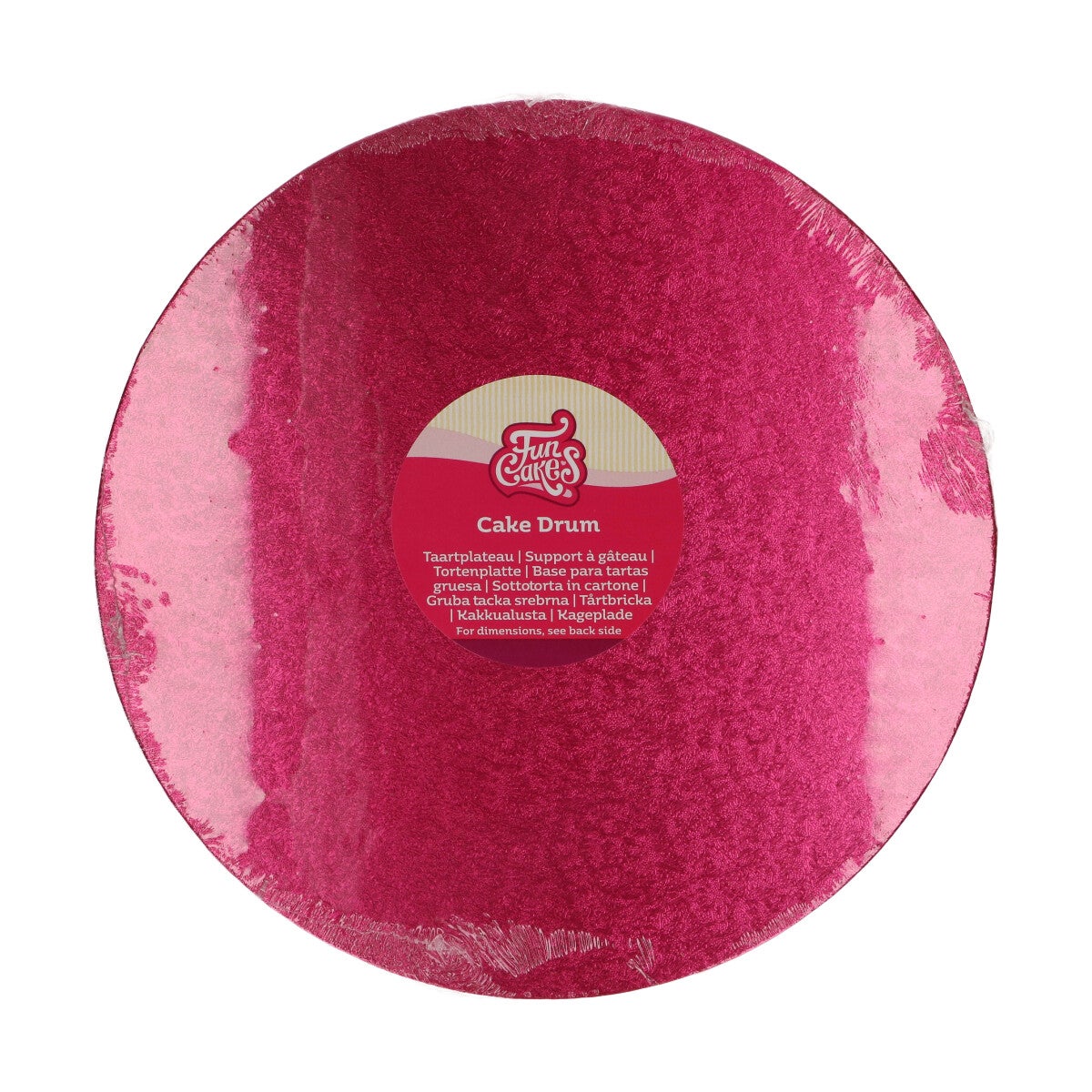 FunCakes Cake Drum Round Ø30,5 cm - Cerise