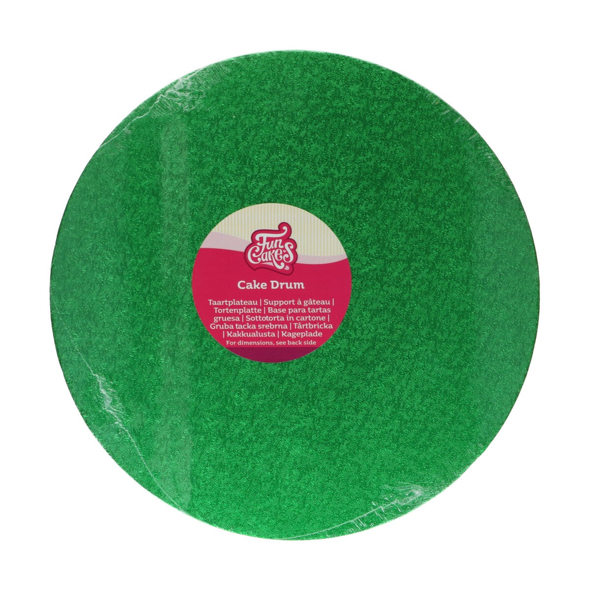 FunCakes Cake Drum Round Ø30,5 cm - Green