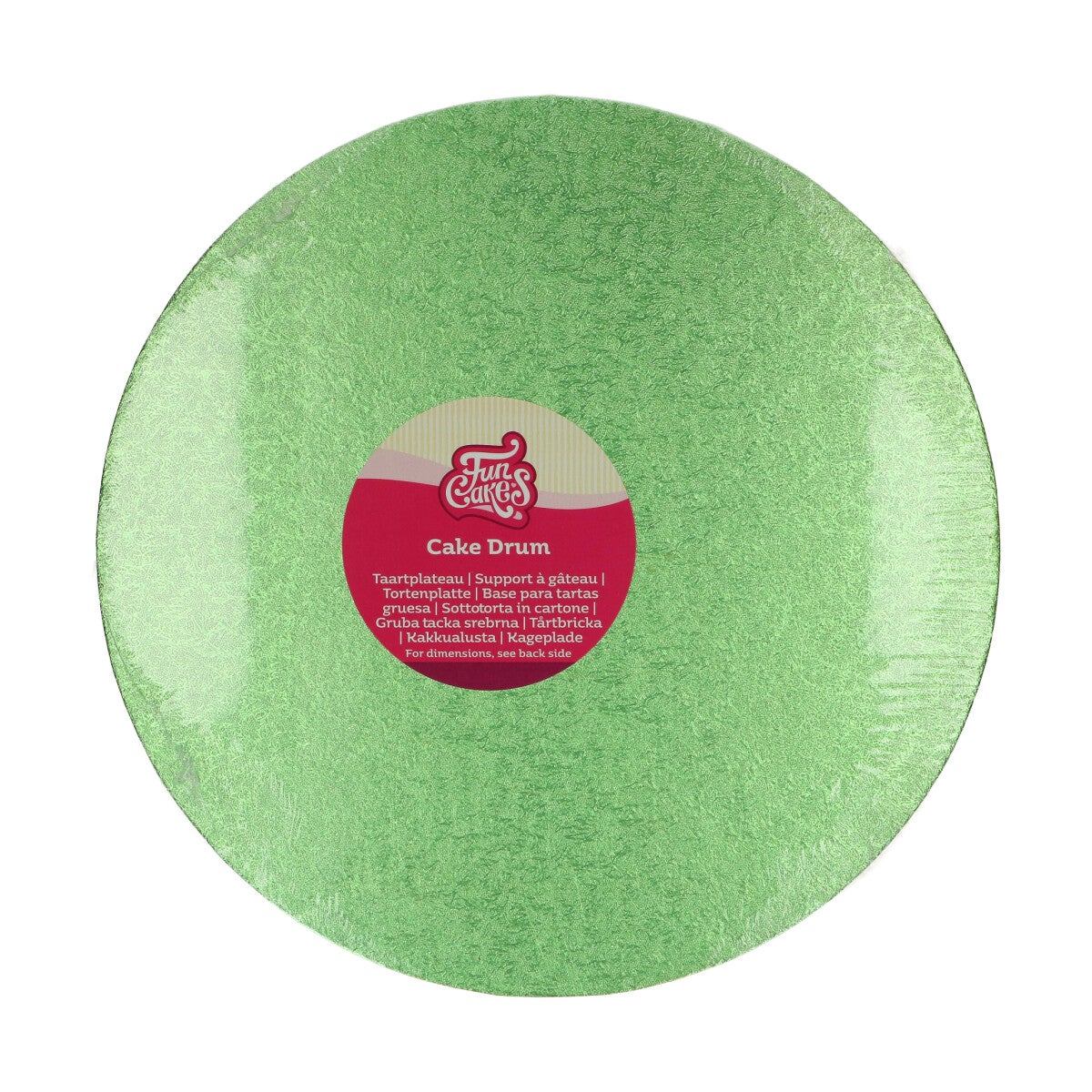 FunCakes Cake Drum Round Ø30,5 cm - Light Green