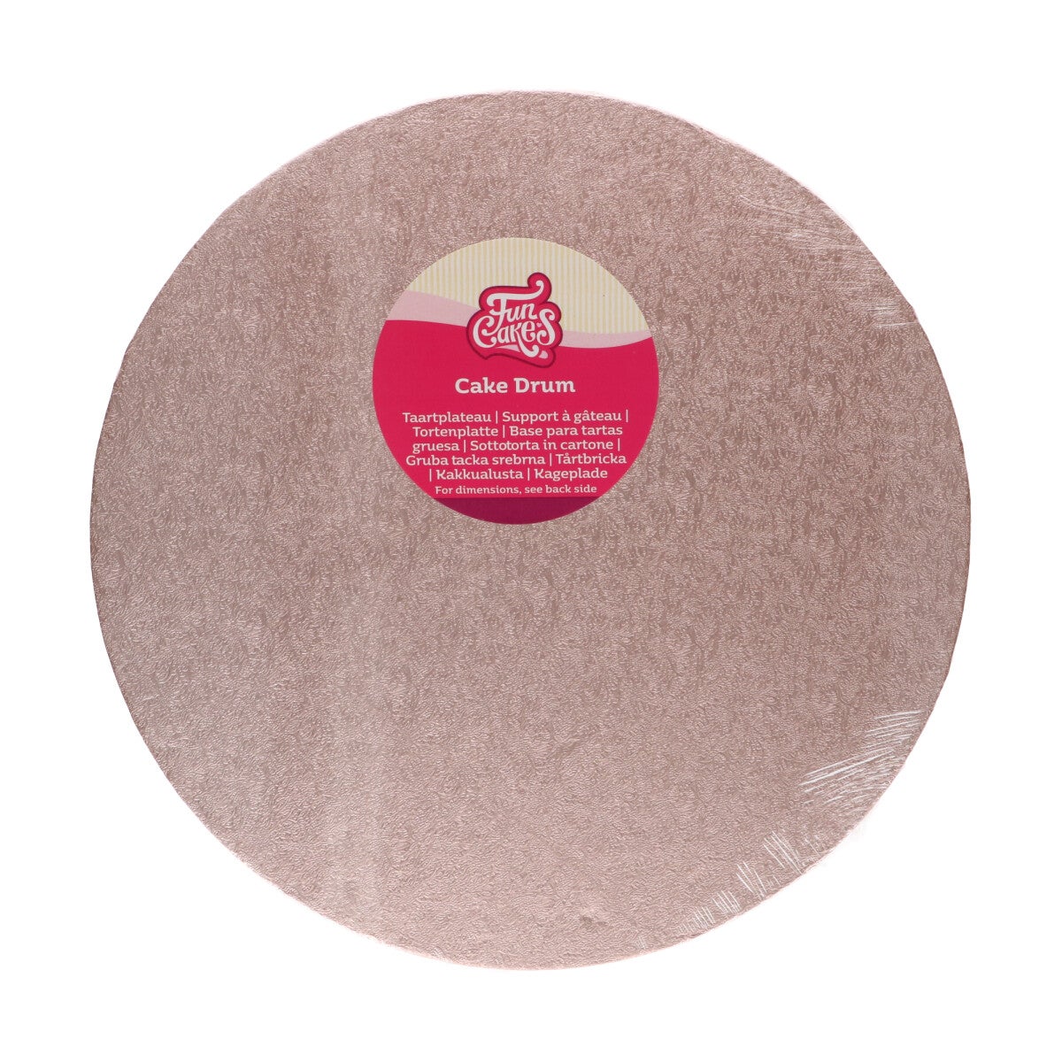 FunCakes Cake Drum Round Ø30,5 cm -Rose Gold