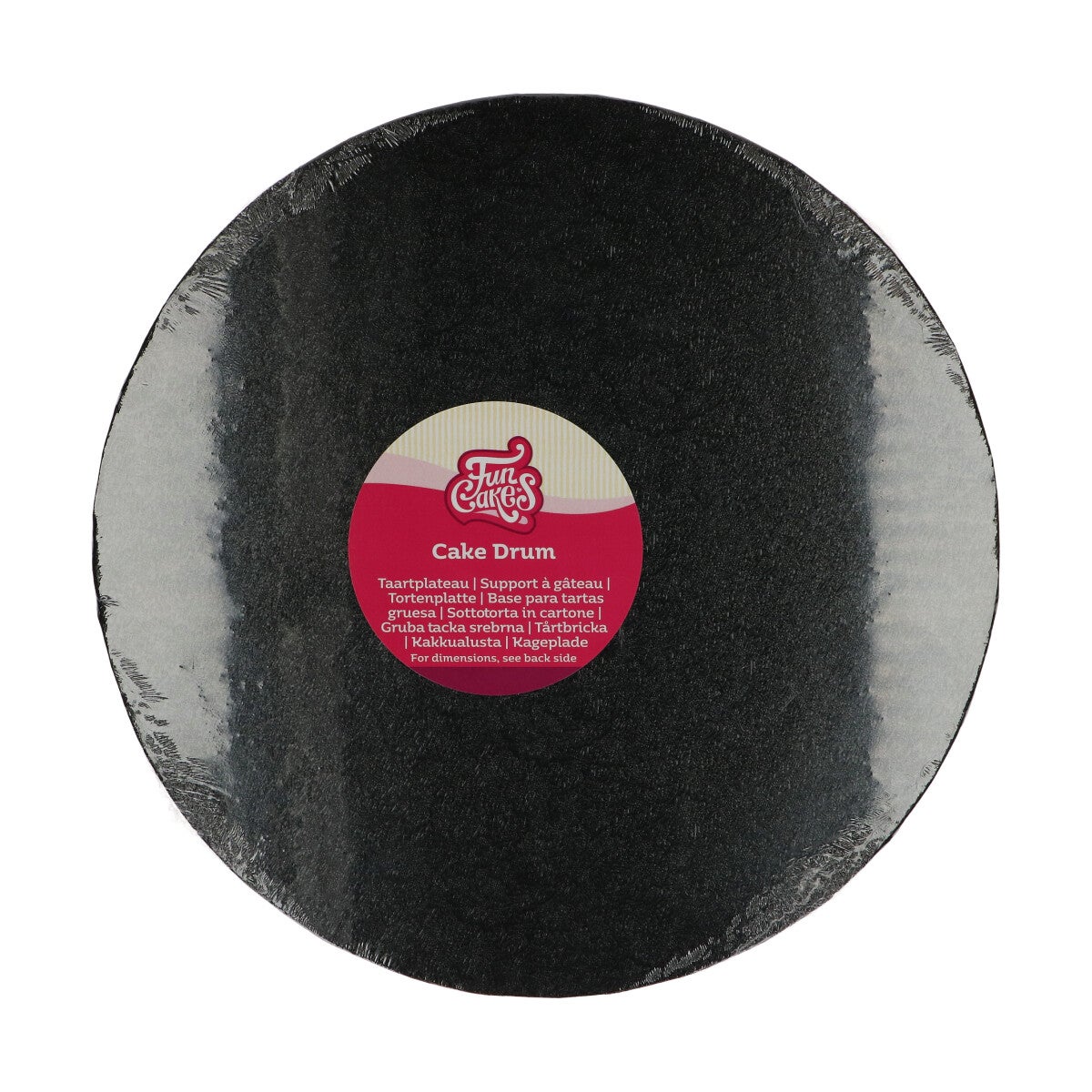 FunCakes Cake Drum Round Ø30,5 cm -Black