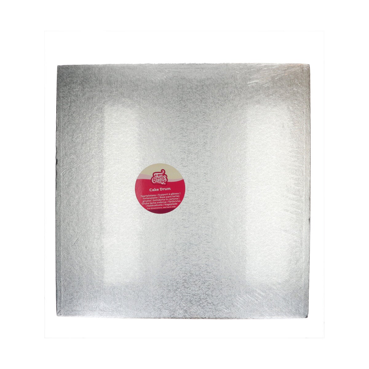 FunCakes Cake Drum Square 50,5 cm - Silver