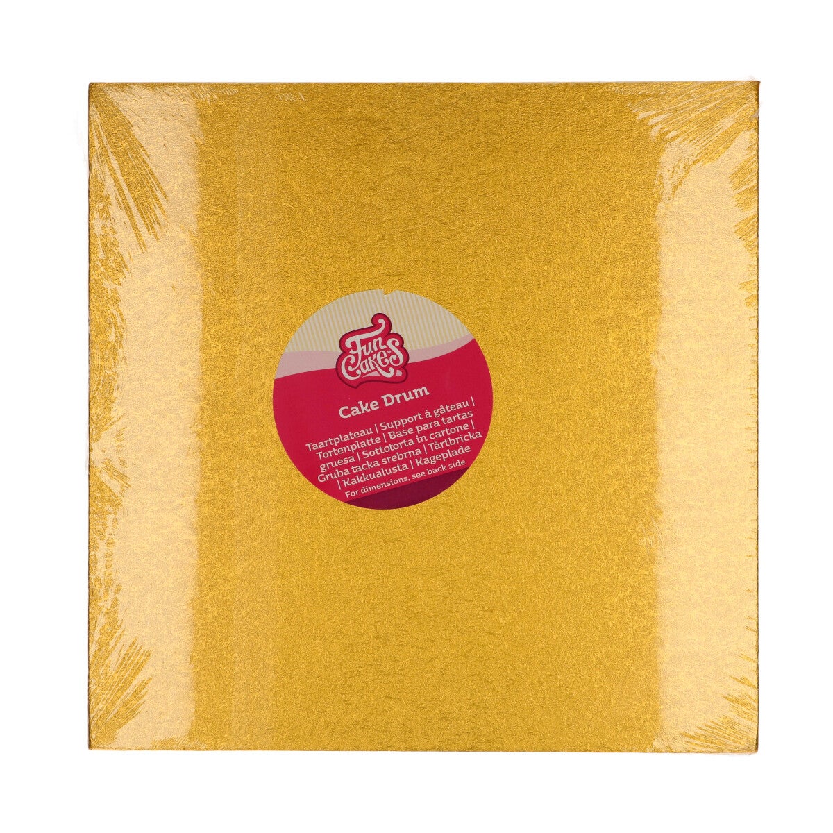 FunCakes Cake Drum Square 30,5 cm - Gold