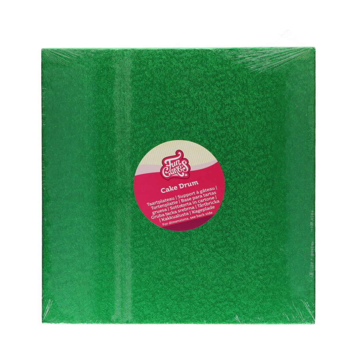 FunCakes Cake Drum Square 30,5 cm - Green