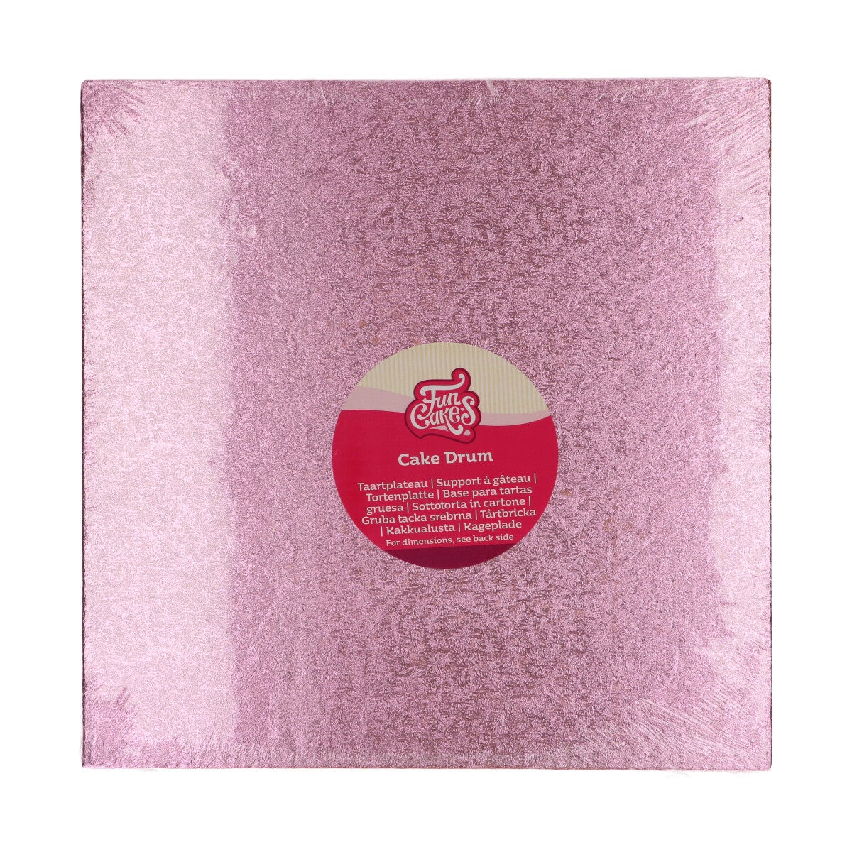 FunCakes Cake Drum Square 30,5 cm - Pink