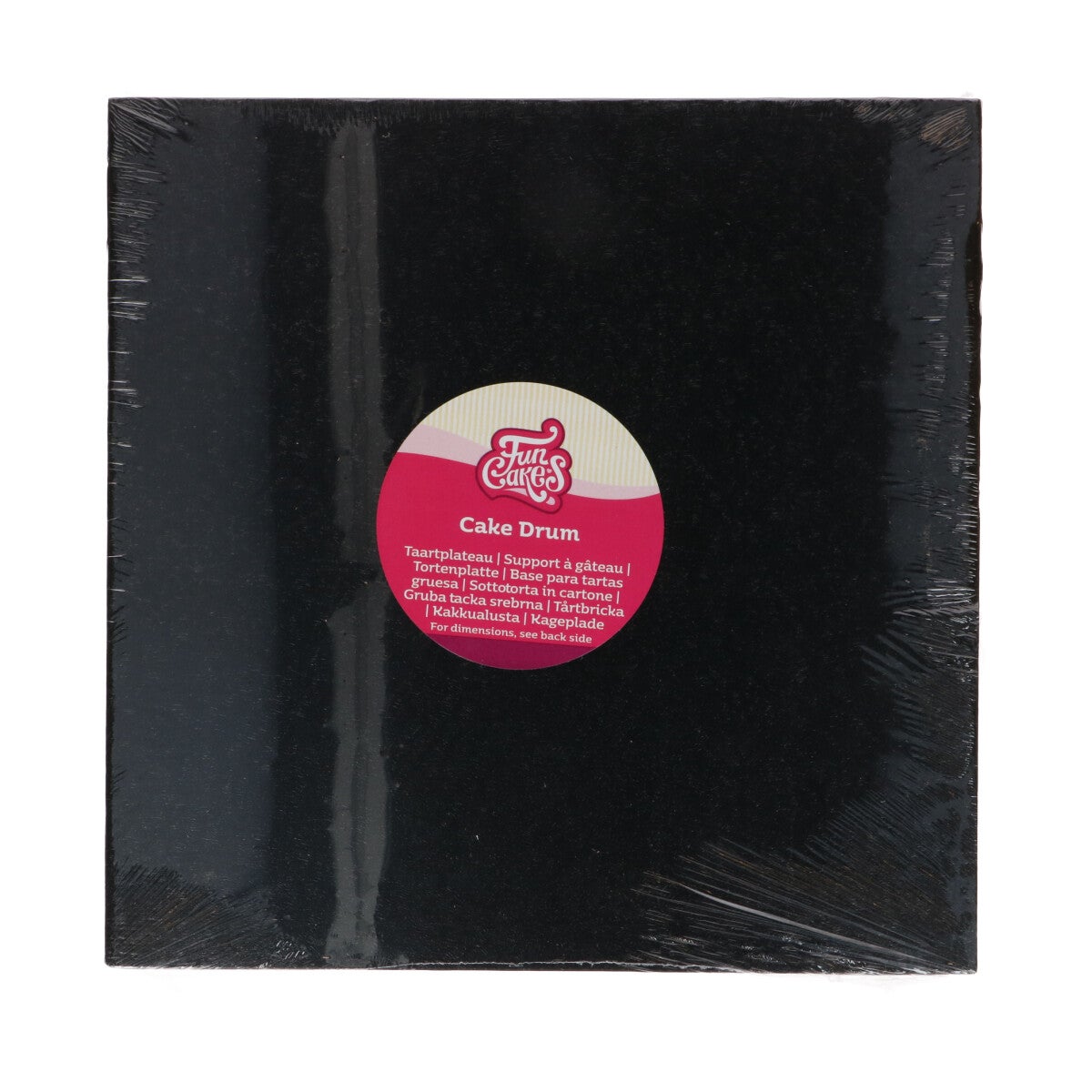 FunCakes Cake Drum Square 30,5 cm - Black