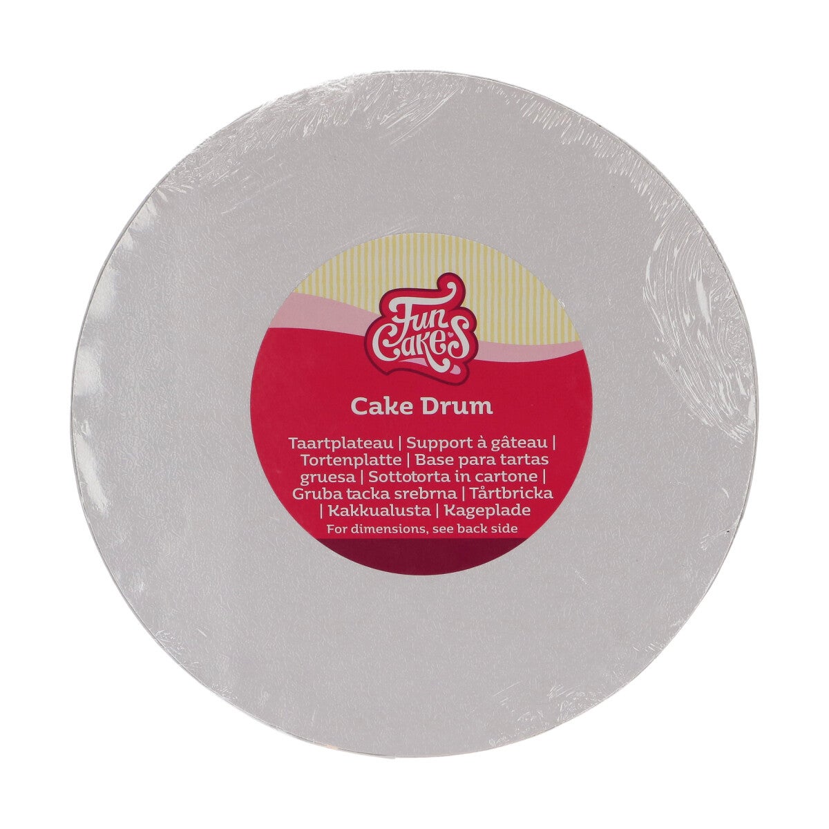 FunCakes Cake Drum Round Ø20 cm - White