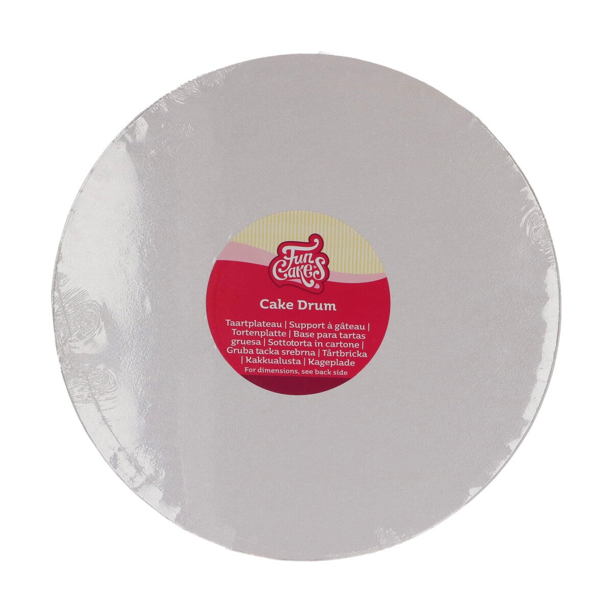 FunCakes Cake Drum Round Ø27.5 cm - White
