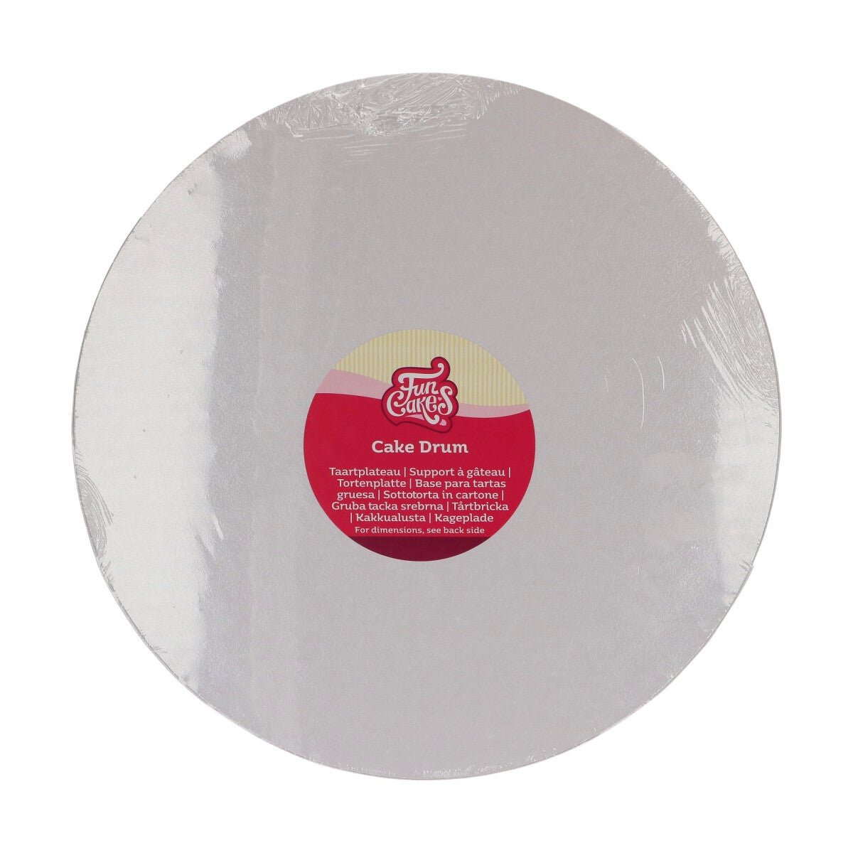 FunCakes Cake Drum Round Ø30.5 cm - White