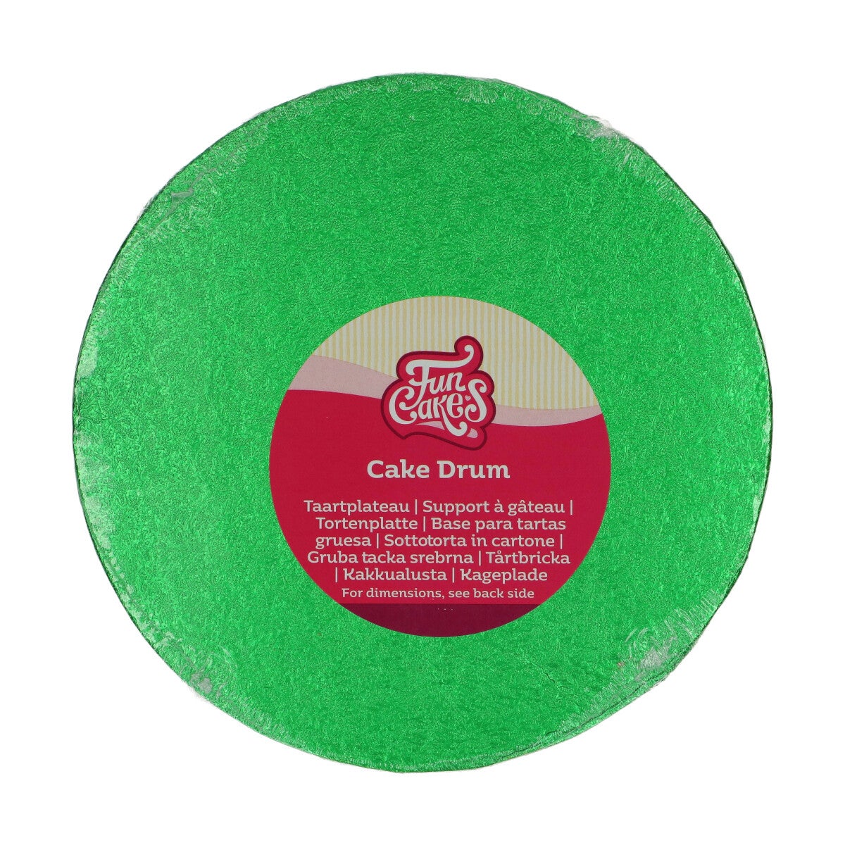 FunCakes Cake Drum Round Ø20 cm - Green