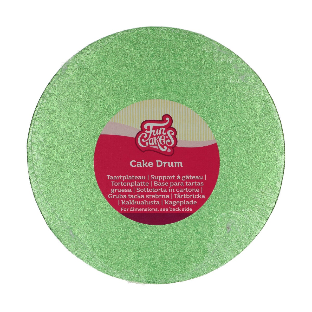 FunCakes Cake Drum Round Ø20 cm - Light Green